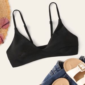 Shein Solid Swimming Top